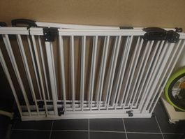Gebrauchtes Kindersicherheitstuergitter, weiss, Top Zustand!