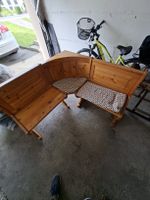 Eckbank Holz Massiv, praktisch für die Frühlings-Küche