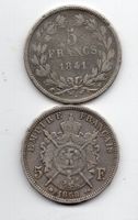 (306) Frankreich, 5 Francs, 1868/1841, Silber, ss-vz