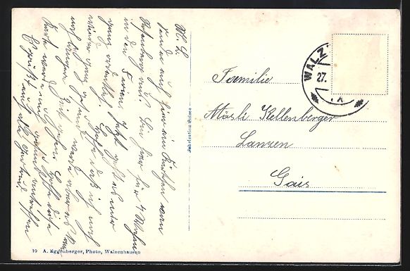 Cartoline postali: AK Walzenhausen, Rosenberg mit Bodensee – Usato da Berlin venduto da bartko-reher 1