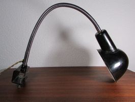 BAG Turgi Bauhaus Klemmlampe Schwanenhals Leuchte 1940er