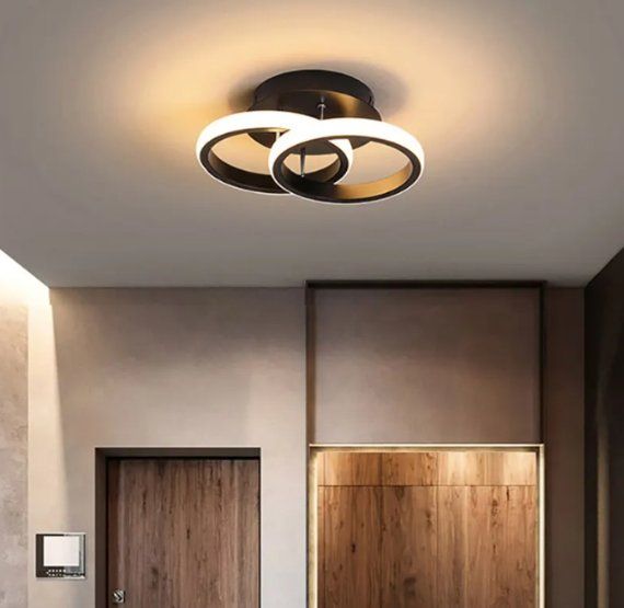 Lampadari & plafoniere: Zwei Ringe Moderne Deckenlampe Acryl Schwarz – Nuovo e nell'imballaggio originale da Châtelaine venduto da topshop.switzerland 9