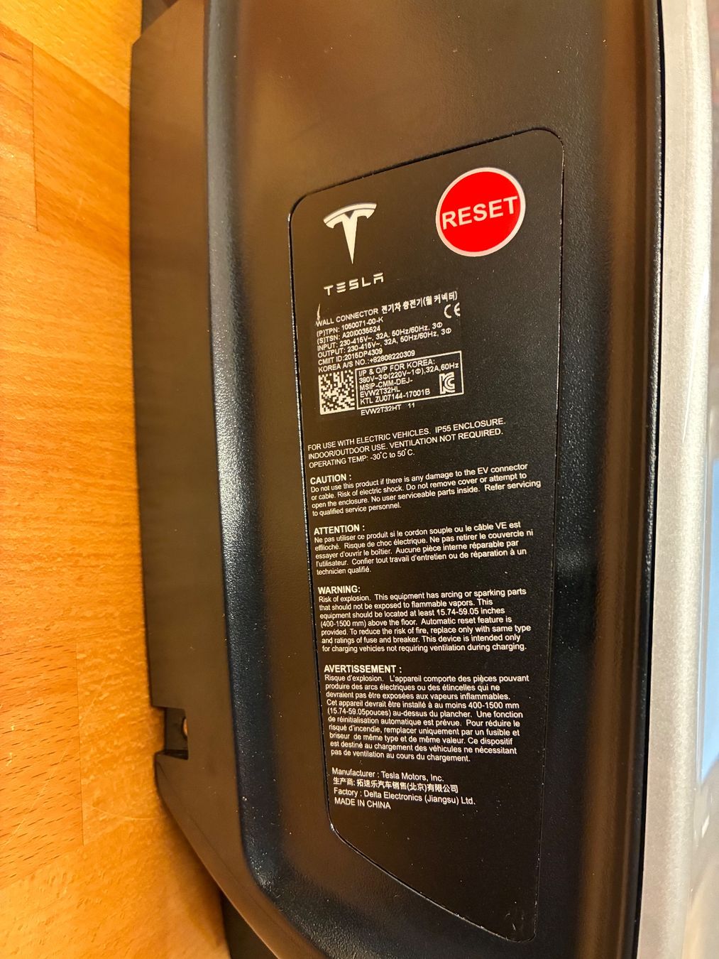 Tesla Batterie-Ladegeräte: Tesla Wall Connector Gen2, 7m cable, max. 22kW – Gebraucht aus Echallens von p5678 4