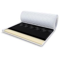 Topper 100x200 cm Matratzenauflage mit HR-Schaum Latex 7 cm