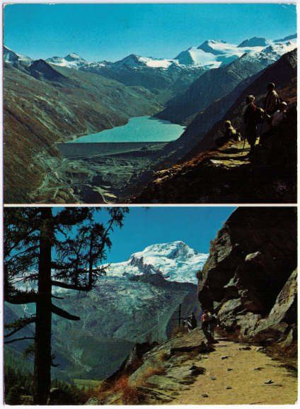 Ansichtskarten: Saas Fee - 2 Bild AK – Gebraucht aus Binningen von Mountainrider