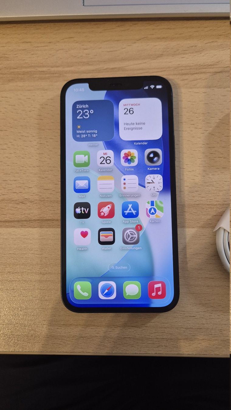 Apple Handys / Smartphones: iPhone 12 128GB Black 3032 – Gebraucht aus Münchenbuchsee von MV_Solutions 1