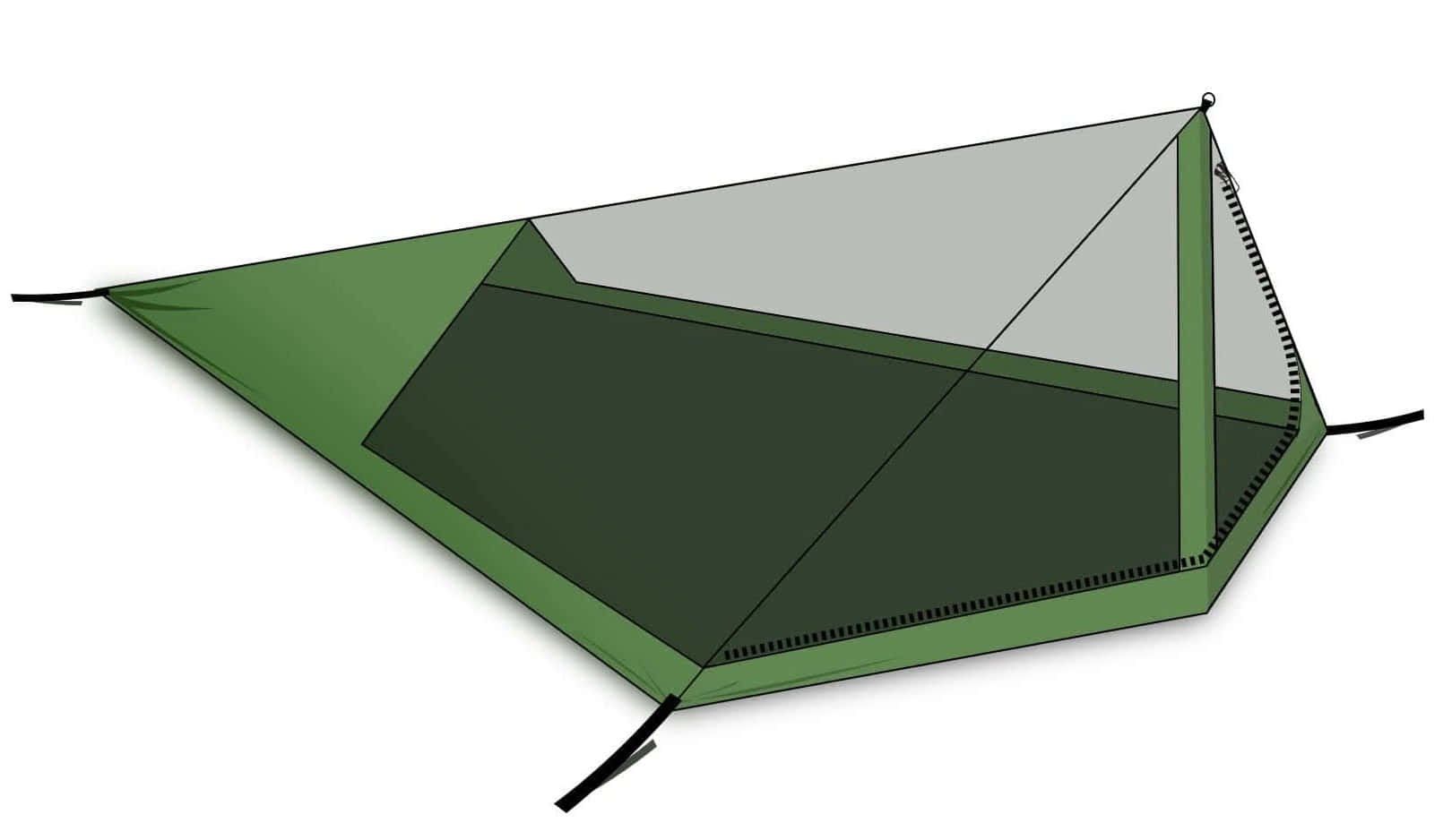DD Hammocks Tende : DD Bikepacker Mesh tent – Nuovo e nell'imballaggio originale da Tulln venduto da HaengemattenShop