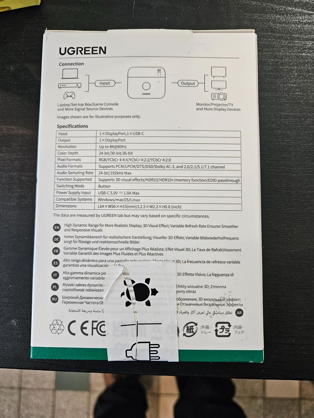 Ugreen Adattatori: UGREEN 8K 60Hz Switch 2in1- NEU & OVP – Nuovo (secondo la descrizione) da Wikon venduto da Mr.Saxer 1