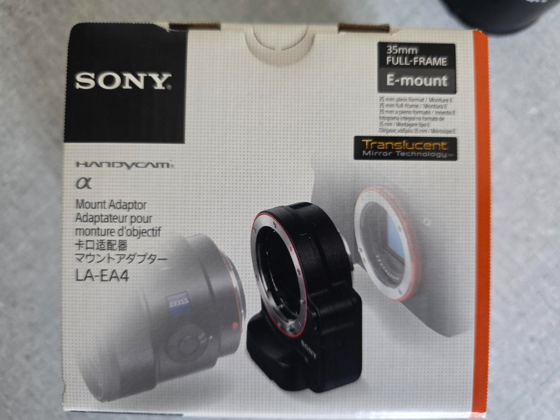 Adattatori foto: Sony Adapter für E-Mount LA-EA4 (Mit 4 Objektiven) – Usato da St. Gallen venduto da Thomstar 1