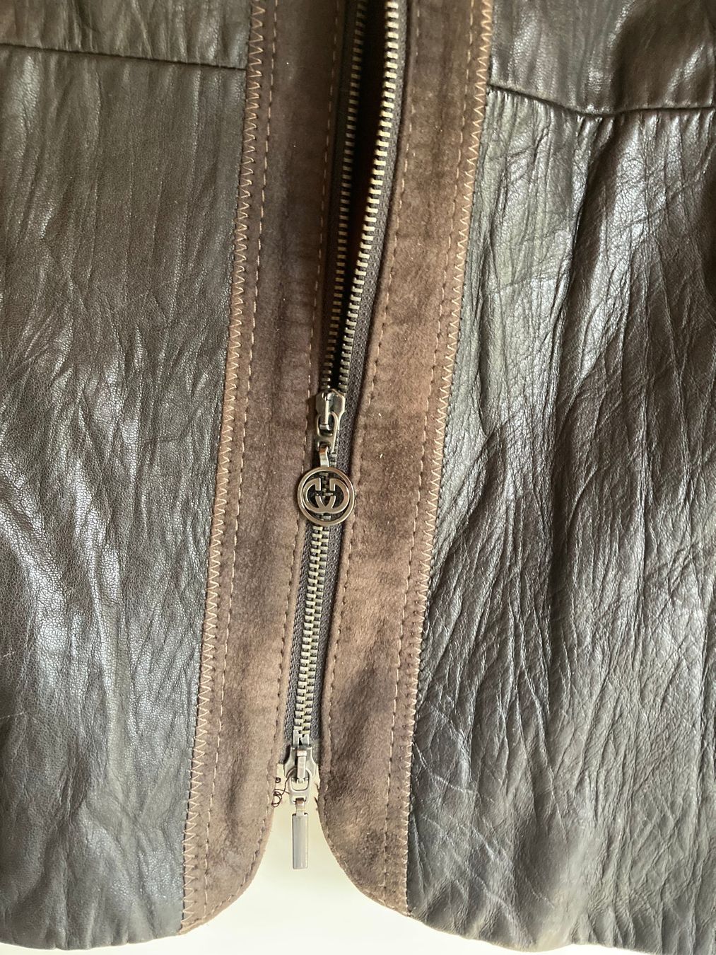 Gerry Weber Giacche: GERRY WEBER Lederjacke Grösse 46 dunkelbraun – Usato da Dörflingen venduto da rudis-55 4