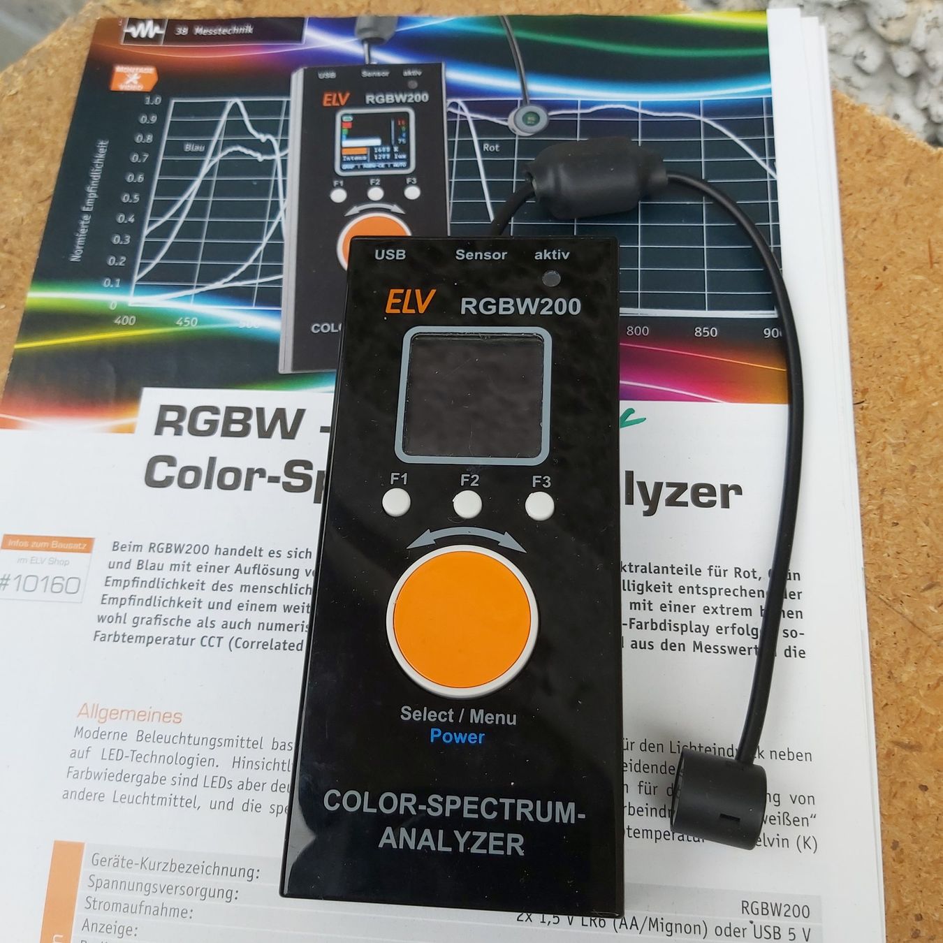 Messen: ELV Color-Spectrum-Analyzer RGBW200 – Gebraucht aus Reitnau von