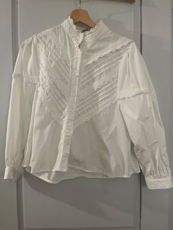 Spitzen Bluse / Zara / M