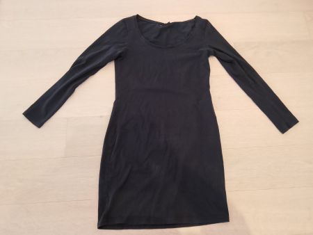 Schwarzes Janina Langarm-Kleid Gr. 38/40