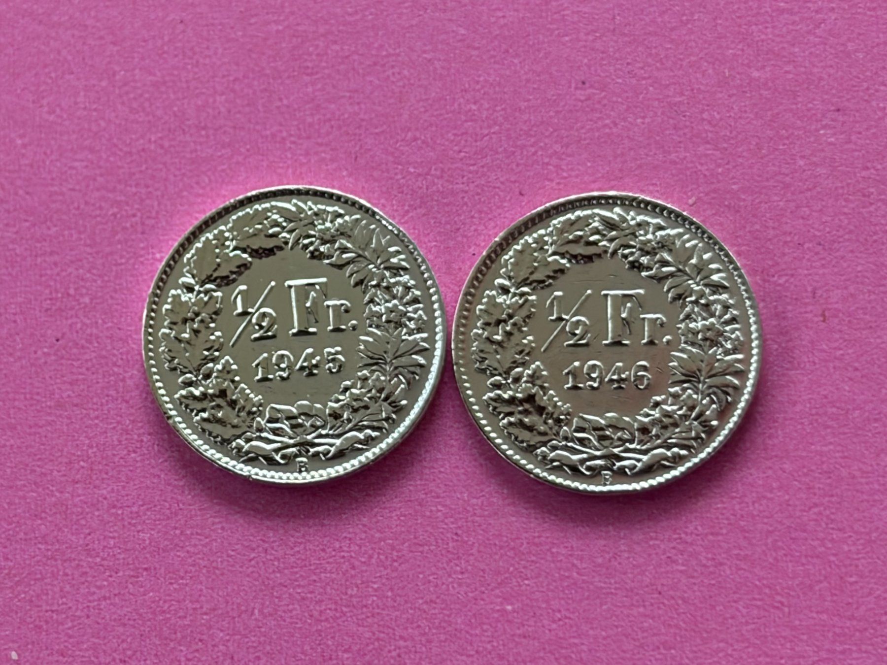 Tutti le monete: 1/2 Fr. 1945 und 1946 vorzüglich – Usato da Kräiligen venduto da wolle2101