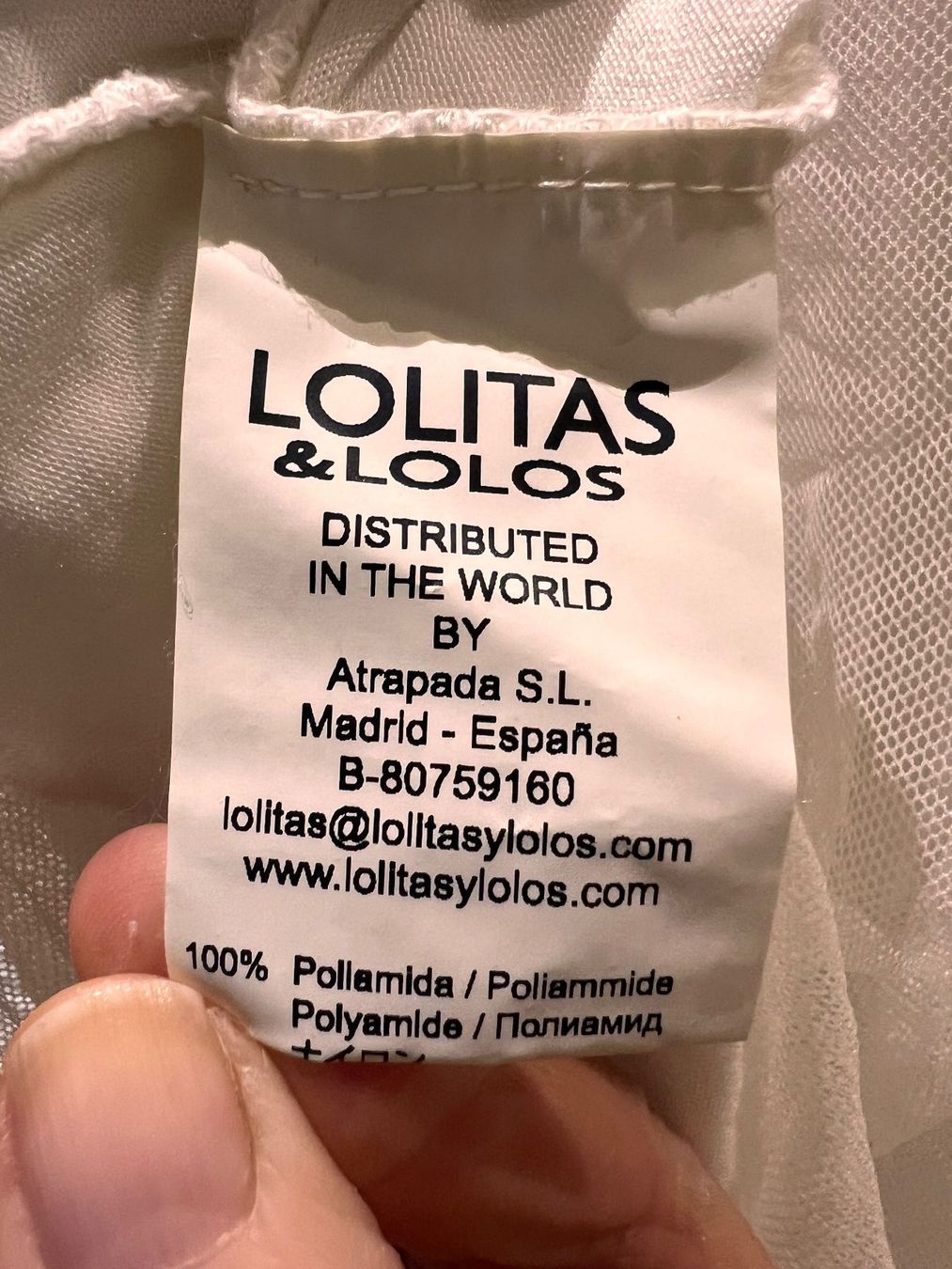 Vestiti: Tüllkleid in off white, Grösse "S" – Usato da Thun venduto da its4sale 7