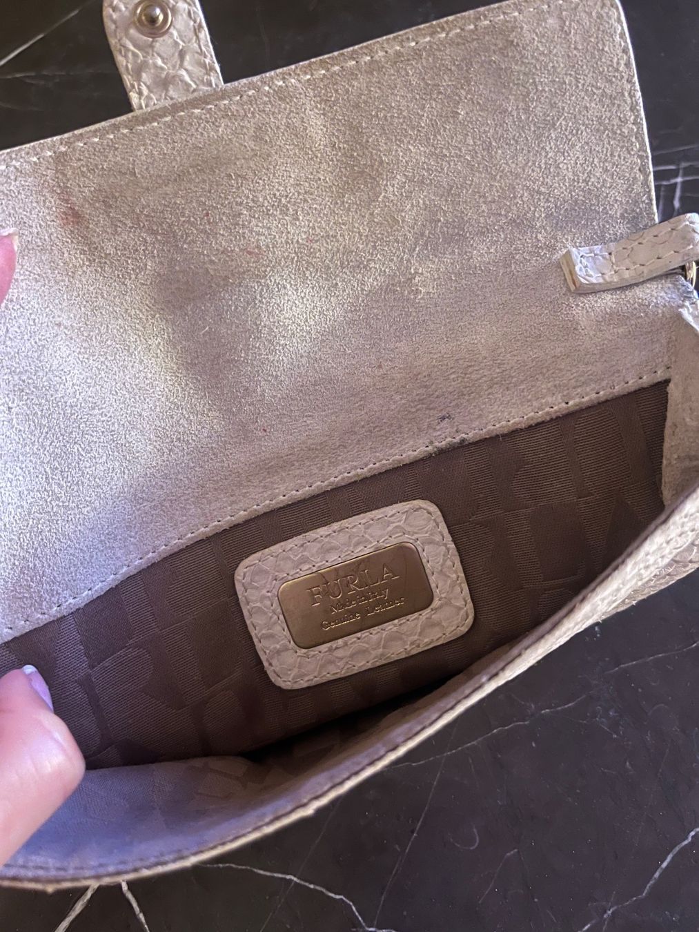 Furla Sacs femmes: Furla Täschchen 12x19cm Pythonprägung Leder – D'occasion à Zürich par unique2010 5