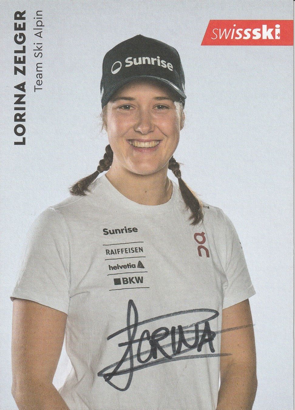 Autogramme: Lorina Zelger / Originalautogramm – Gebraucht aus Schwyz von racingautographs