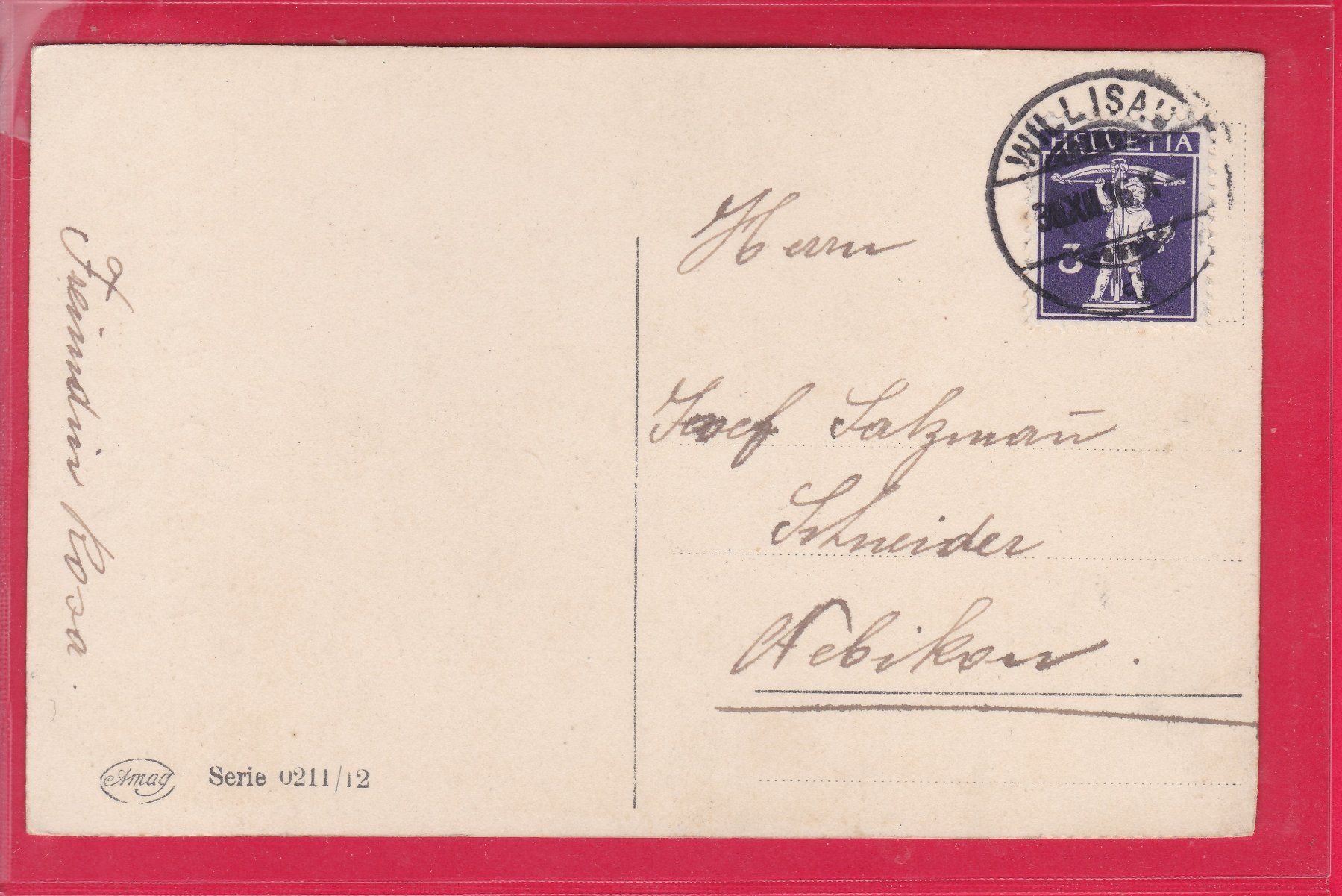 Cartes postales: PROSIT NEUJAHR, 30.12.1916 – D'occasion à Oberrieden par Gebirgsstelze 1