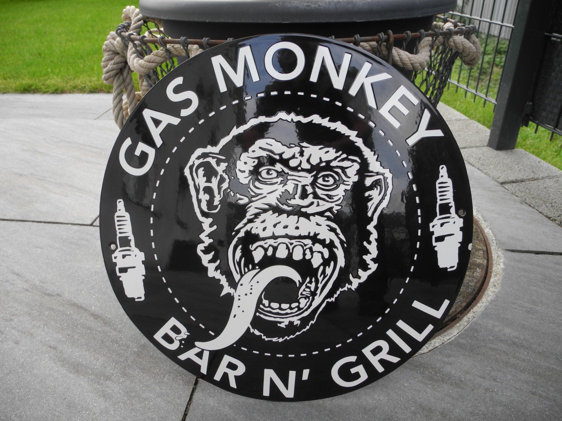 Schilder: GAS MONKEY  EMAILSCHILD – Neu (gemäss Beschreibung) aus Reinach AG von Huckleberrysix 3