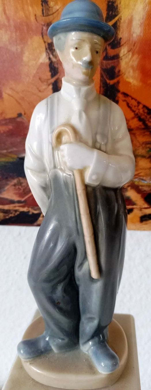 Statuette: Chaplin Keramikfigur auf Marmorsockel – Usato da Wallisellen venduto da chanel007 4