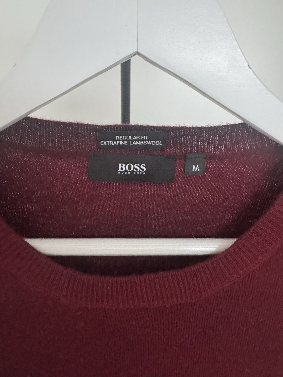Hugo Boss Maglioni & Felpe: Hugo Boss Wollpullover Herren, bordeauxrot, Gr. M – Usato da Zug venduto da zla_t2vr 1