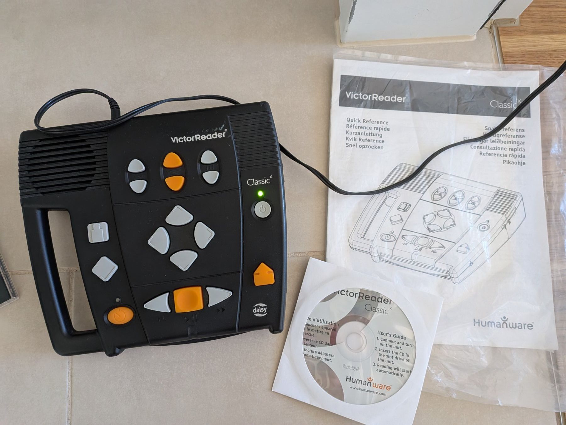 Audio- & Mediensysteme: CD Gerät für Sehbehinderte, Victor Reader, älteres Modell – Gebraucht aus St. Gallen von Bisaknosp 1