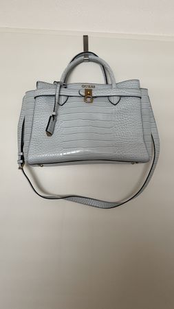Handtasche Guess hellblau Kroko-Optik sehr guter Zustand