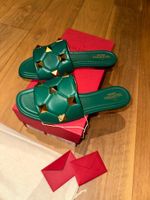 CHF 760 Valentino rockstud leather slides- IT 37.5