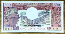 500 Francs Komoren 1983!!! Top Zustand!!! 