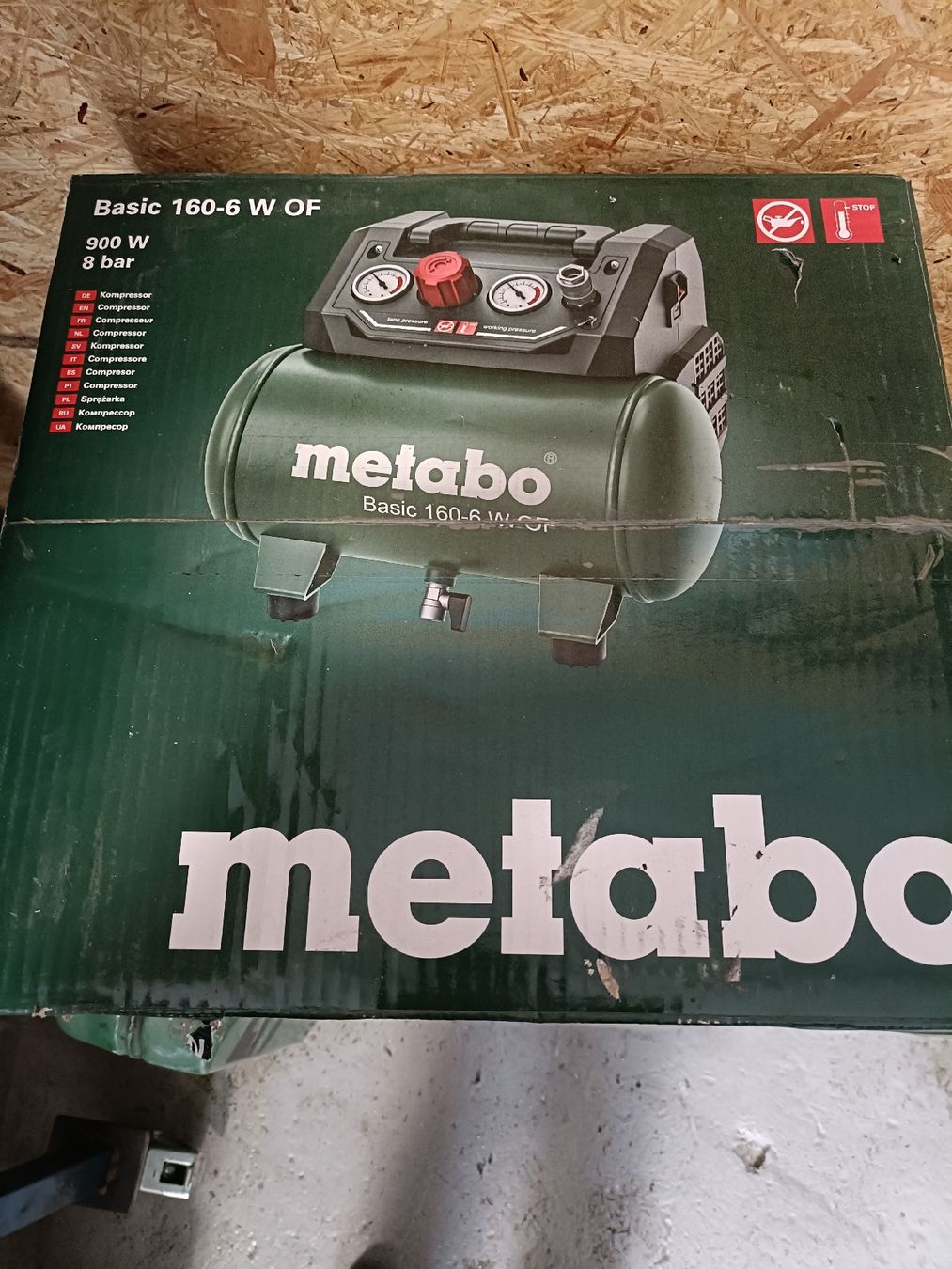 Metabo Compressori: Metabo Basic 160-6 W OF – Nuovo e nell'imballaggio originale da Domat ems venduto da Marika2213