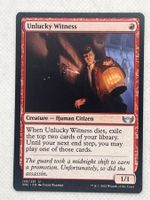 MTG: Unlucky Witness - Selten - Top!