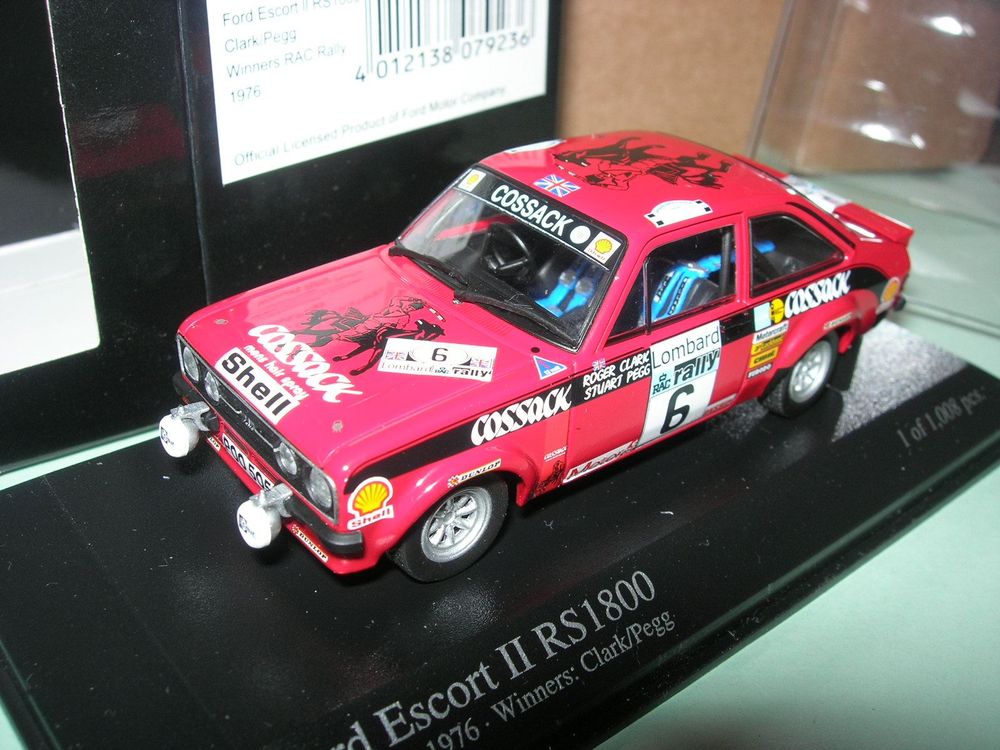 Ford Escort ll RS 1800 Rally 1976 N°6 * Minichamps 1:43 (Neu und ...