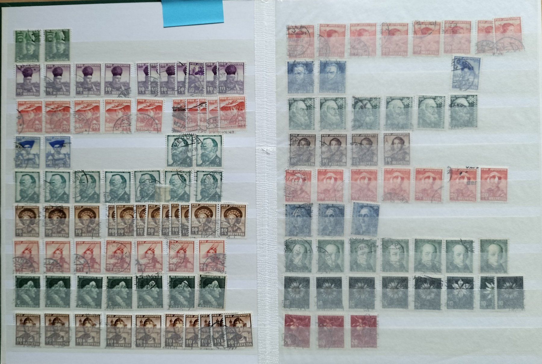 Alle Briefmarken: R1606  /  Pro juventute doublettes  1913-1995 obl. – Gebraucht aus Ste-Croix von MONT-TAGNAC 3