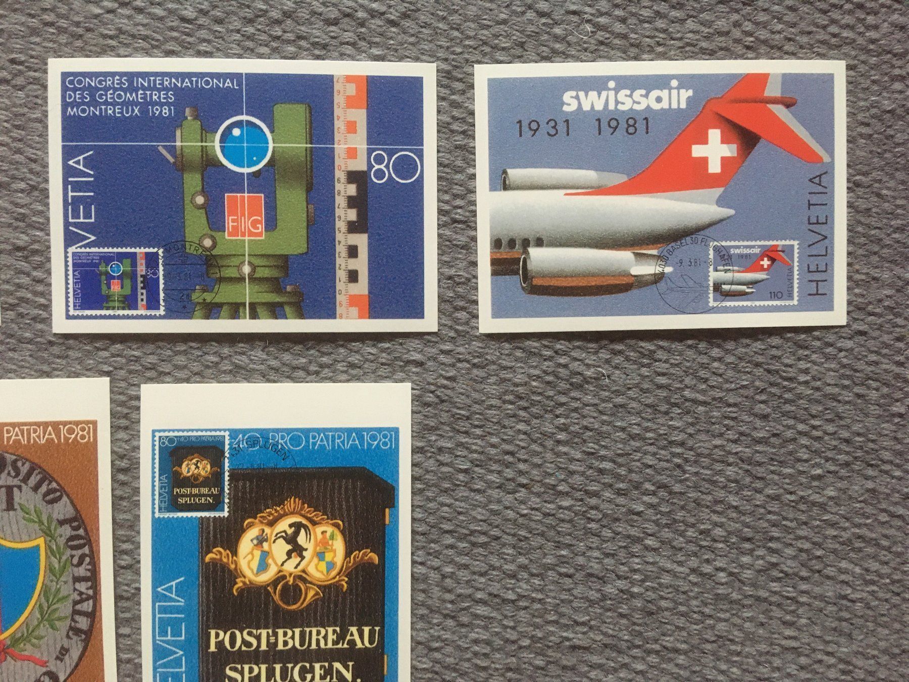 Tutti i francobolli: Maximumkarten 1981 mit Orts-ET – Usato da Nesslau venduto da andi_hon 3