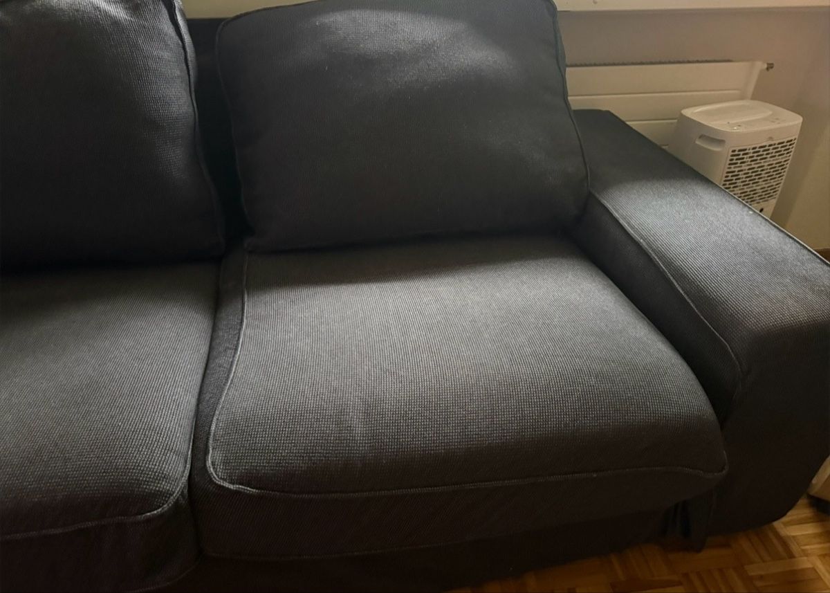 Divani: Two-Seater Sofa in Dark Grey Fabric – Usato da Dietikon venduto da mik_xd8j 2