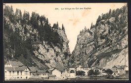 AK Col des Roches, Le Village, 1914