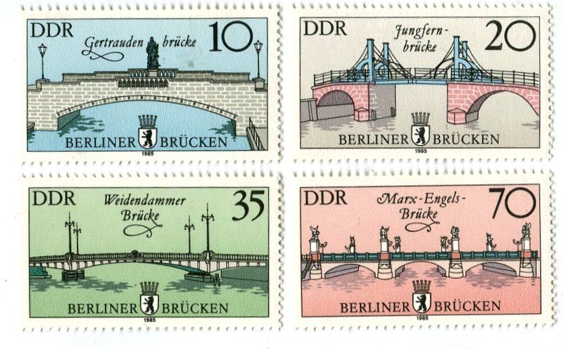 Tutti i francobolli: Briefmarken "Berliner Brücken". DDR – Nuovo e nell'imballaggio originale da Basel venduto da Butsch5