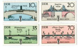 Briefmarken "Berliner Brücken". DDR