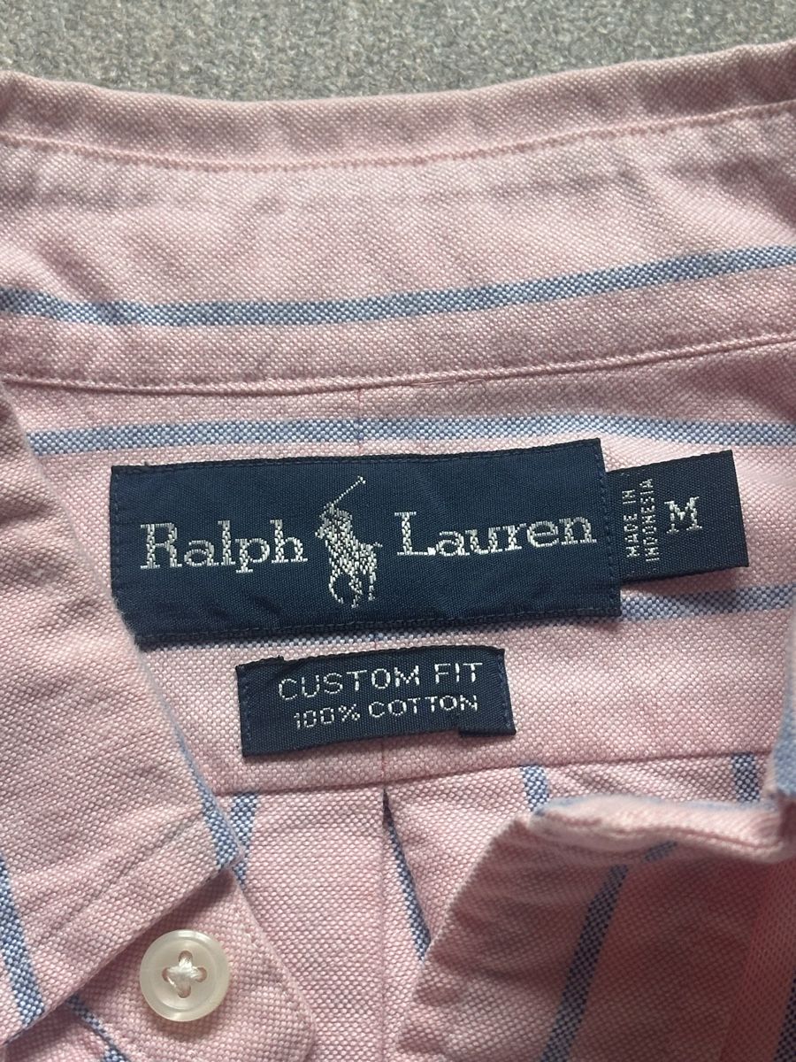 Ralph Lauren Camicie: Ralph Lauren Hemd, Grösse M, Rosa Gestreift – Usato da Neerach venduto da Matug1248 1