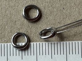 Edelstahl  Ringli  6mm   für Schmuckkette und Allerlei
