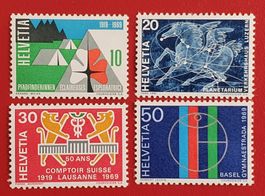 WERBEMARKEN 461 - 464 PFADI ERNI COMPTOIR 1969** POSTFRISCH