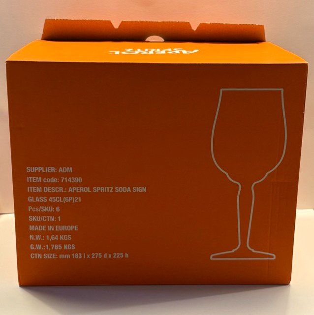 Gläser: Aperol-Spritzgläserset, 6 Stück – Gebraucht aus Basel von dav_b5gb 1