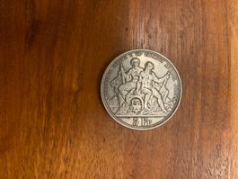 5 Franken Münze 1883 / Tiro Lugano