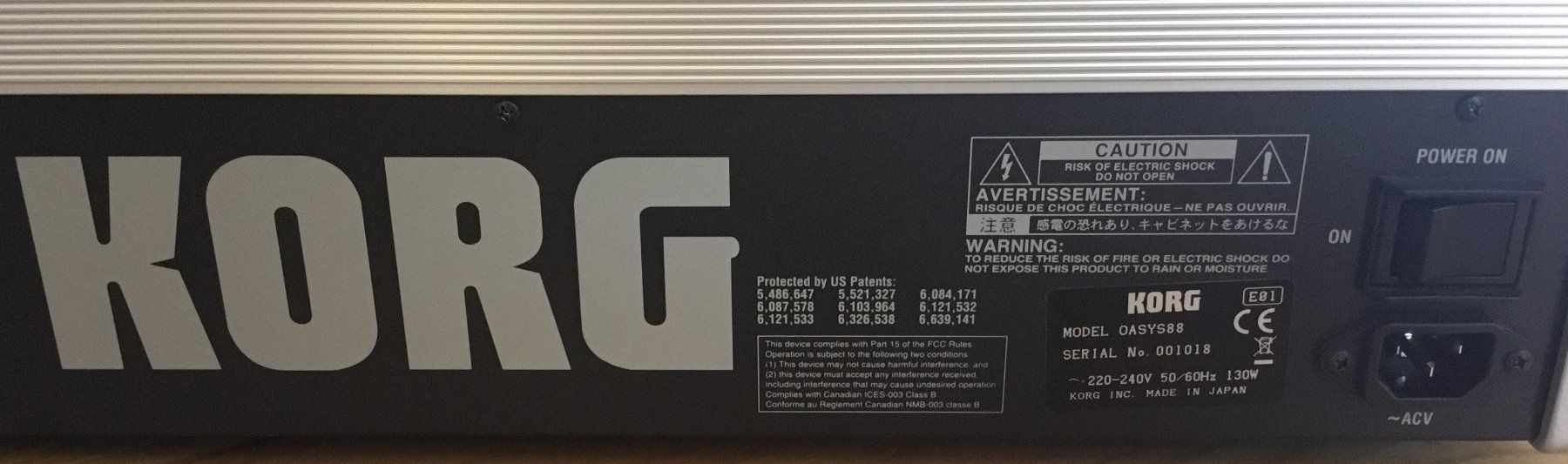 Korg Strumenti musicali: Korg Oasys 88 – Usato da Wil SG venduto da uhu68 4