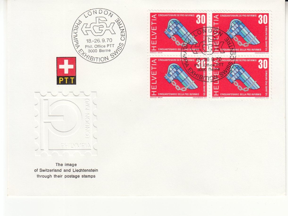 Tutti i francobolli: Sonderstempel SPI 2 London 1970 – Usato da Bürglen TG venduto da StampGraf