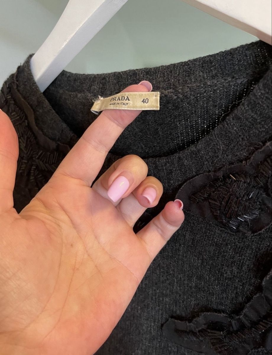 Prada Pullover & Sweatshirts: Prada Pullover Gr.34  mit Perlenstickerei  – Neu (gemäss Beschreibung) aus Cham von kroti68 1