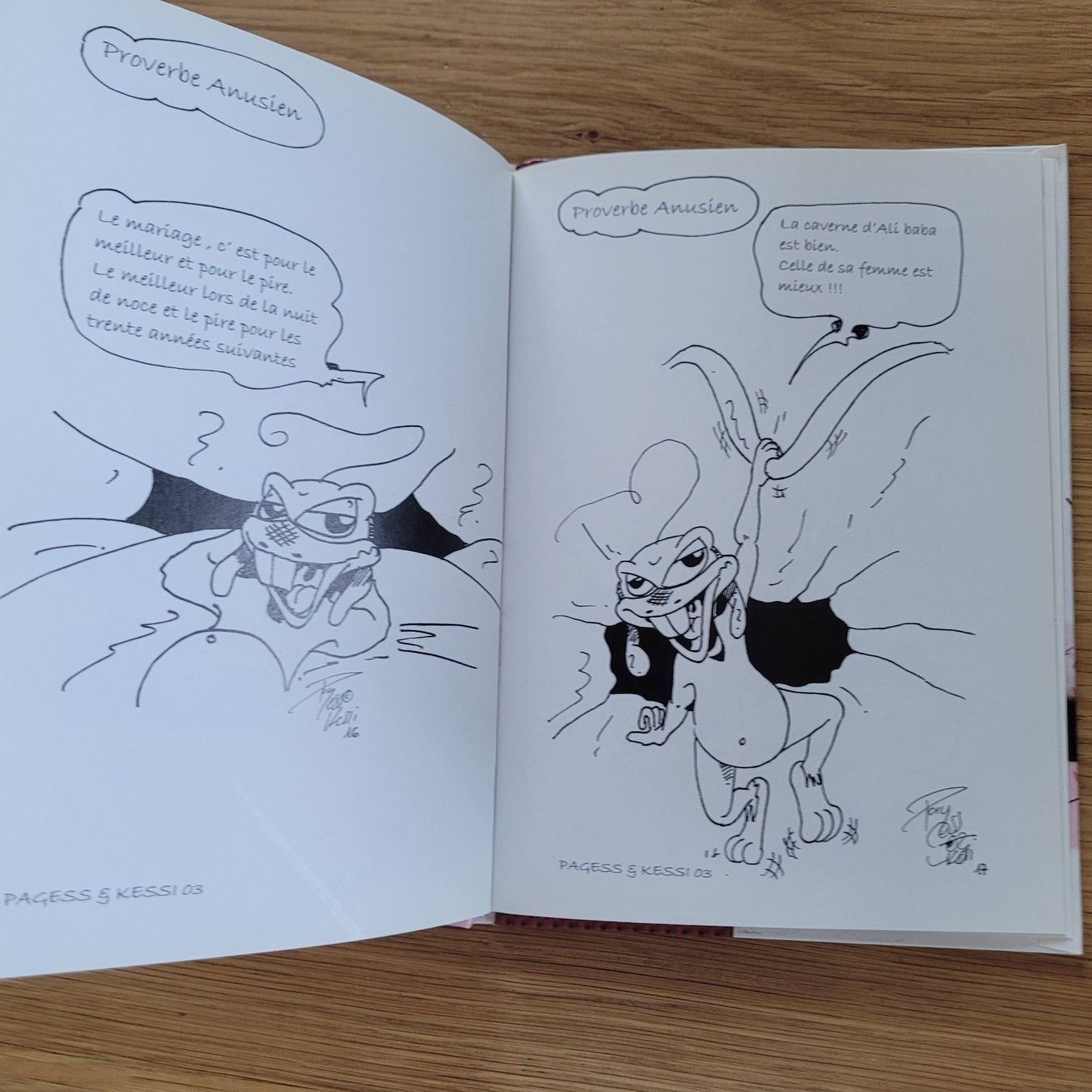 Fumetti: BD Dédicace Symptome HS-II Proverbes Anusiens – Usato da Biel/Bienne venduto da Destockweb 3
