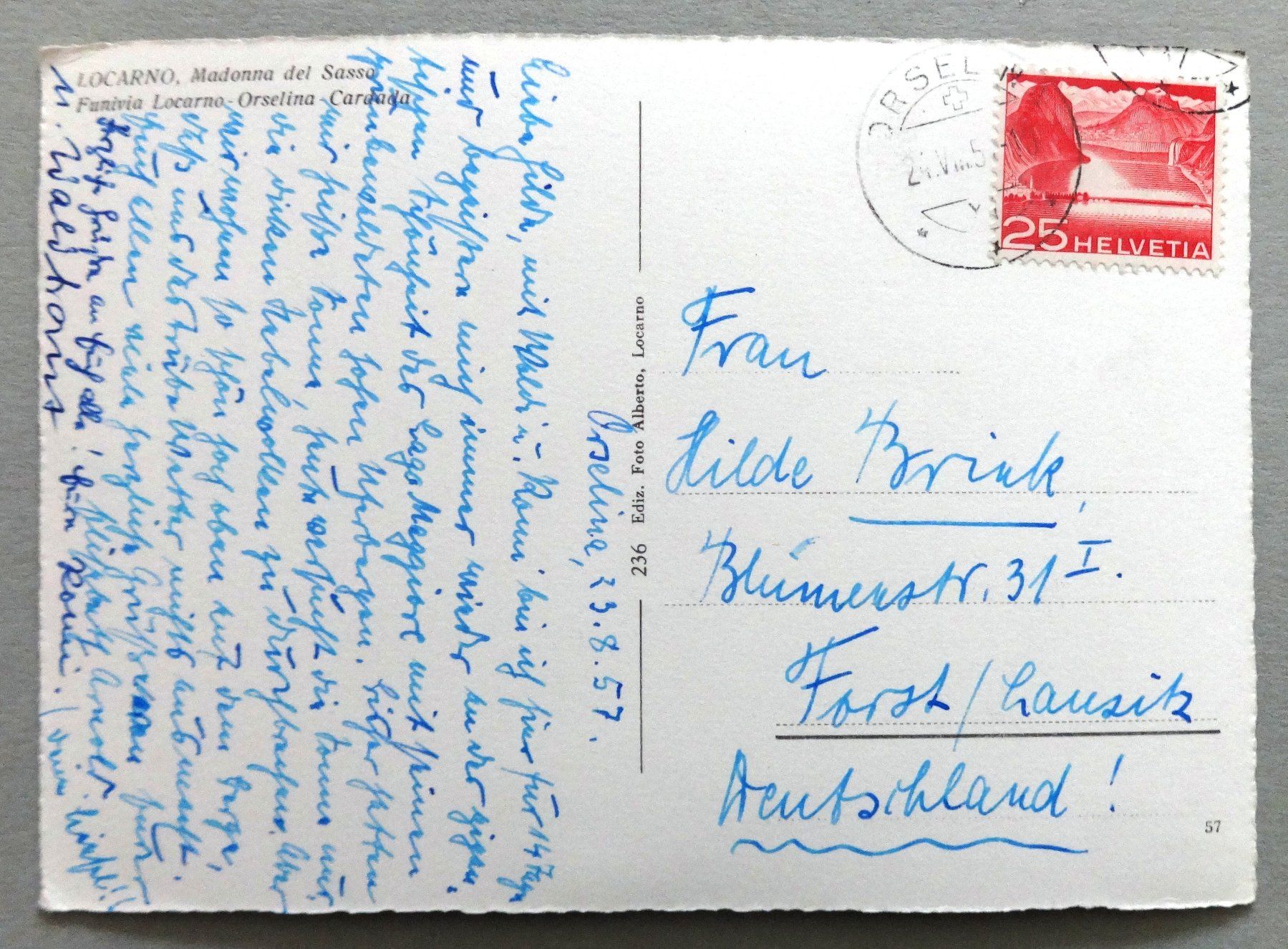 Cartes postales: Locarno – D'occasion à Fétigny par Billy2miny 1