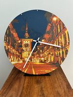 Wand- Standuhr "Bern bei Nacht"