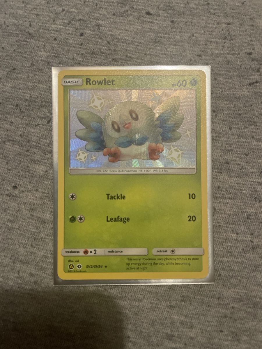 Pokémon Carte collezionabili: Rowlet Hidden Fates Baby Shiny – Nuovo (secondo la descrizione) da Flawil venduto da Duft-Alchemist
